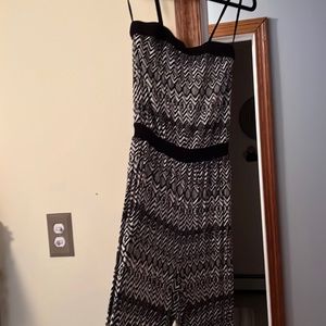 Black and white jumpsuit